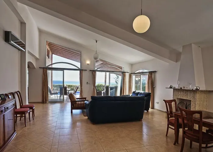 Villa Sunset Cliff Panoramic Sea Views Private Heated Pool Included